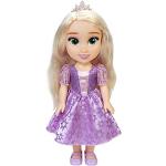 Disney Princess Bambola Principessa Rapunzel 38 cm con bellissimi occhi scintillanti, abito scarpette e tiara, bambine dai 3 anni in su