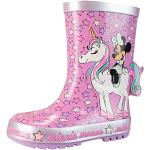 Stivali larghezza E rosa numero 26,5 di gomma da pioggia per bambini Disney 