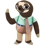 Disney Store peluche ufficiale piccolo Flash Slothmore, Zootropolis, 27 cm, adorabile figura di peluche con dettagli ricamati, indossa camicia e cravatta a righe - Per bimbi dai 0 anni in su