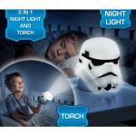 Disney Stormtrooper Luce Notturna e Torcia 14x8x8 cm Bianco WORL930010