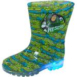 Stivali larghezza E verdi numero 23 di gomma impermeabili da pioggia per bambini Toy Story Buzz Lightyear 