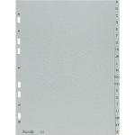 Divisore alfabetico ELBA 20 tacche A-Z 21x29,7 cm grigio 400006681
