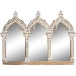 Specchi bianchi in legno di mango da parete 