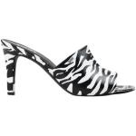 Sandali larghezza A neri numero 37 zebrati con punta quadrata con tacco a spillo per Donna DKNY 