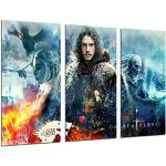 DKORARTE Quadro moderno fotografico serie Game of Thrones, Jon Neve, Jon Snow, Khaleesi, Re della notte, 97 x 62 cm, rif. 27304