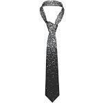 Cravatte artigianali casual nere con glitter lavabili in lavatrice per Uomo 