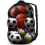 DoGeek Borsa a palloncino grande borsa in rete per borsa a rete di nylon pieghevole stoccaggio durevole riutilizzabile (nero 1 pezzi)