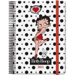 Dohe Betty Boop Agenda Anual - Dia Pagina - Cierre con Goma Elastica - Sabado y Domingo misma Pagina - Tamaño 15x21cm