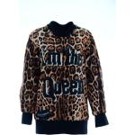 Pullover scontati marroni S di pelle leopardati per Donna Dolce&Gabbana Dolce 