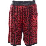 Shorts scontati rossi XL in viscosa animalier per Uomo Dolce&Gabbana Dolce 