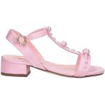 Sandali gioiello larghezza E scontati rosa antico numero 33 di pelle tinta unita per Donna Dolce&Gabbana Dolce 