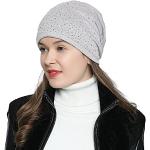 Cappelli invernali grigio chiaro con strass per Donna DonDon 