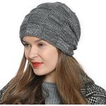 Cappelli invernali grigi di pile per Donna DonDon 