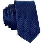 Cravatte artigianali blu scuro in poliestere per Uomo DonDon 