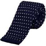 Cravatte blu navy in maglia per Uomo DonDon 