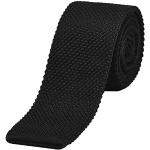 Cravatte nere in maglia per Uomo DonDon 