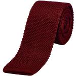 DonDon Cravatta Uomo fatta a maglia 5 cm rosso scuro