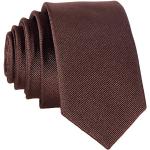 Cravatte artigianali marroni in poliestere DonDon 