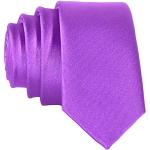 Cravatte artigianali viola in poliestere per Uomo DonDon 
