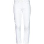 Jeans elasticizzati scontati bianchi di cotone tinta unita per Uomo Dondup 