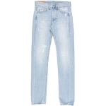 Jeans blu di cotone a vita bassa per Uomo Dondup 