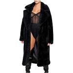 Cappotti corti steampunk neri S di eco-pelliccia traspiranti manica lunga per Donna 