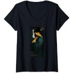 Donna Proserpine di Dante Gabriel Rossetti (1874) Maglietta con Collo a V