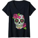 Magliette & T-shirt nere S a tema dia de los muertos con teschio per Donna 