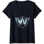 Westworld Main Logo Maglietta con Collo a V