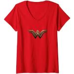 Wonder Woman Movie Logo Maglietta con Collo a V