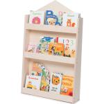 Librerie beige in legno di betulla a tema orso per bambini 