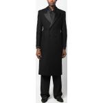 Cappotti lunghi neri di seta manica lunga Saint Laurent Paris 