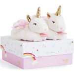 Pantofole larghezza E rosa con paillettes per bambini Doudou 