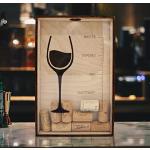 Portabottiglie trasparenti in sughero vino 
