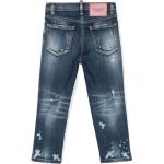 Jeans scontati classici blu navy in vernice 5 tasche per Donna Dsquared2 