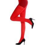 DRESS ME UP - WZ-012R Calzamaglia Collant Costume Donna Party Carnevale Halloween Rosso S/M