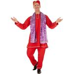 dressforfun Costume da Uomo - Indiano | Grandioso Costume Tradizionale | Incl. Stravagante turbante e Elegante Scialle (XL | No. 301028)