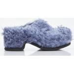 Dries Van Noten Faux Fur Clogs - Woman Slip Ons Blue Eu - 37
