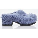 Dries Van Noten Faux Fur Clogs - Woman Slip Ons Blue Eu - 41
