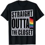 Dritto fuori armadio LGBT Maglietta