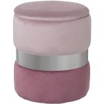 Pouf rotondi rosa con contenitore diametro 43 cm DRW 