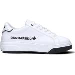 Sneakers bianche numero 44 con tacco da 5 cm a 7 cm per Uomo Dsquared2 