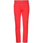 Jeans rossi S di cotone tinta unita per Uomo Dsquared2 