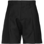 Shorts invernali neri XL di lana tinta unita per Uomo Dsquared2 