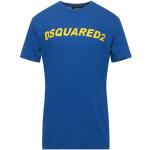 Magliette & T-shirt blu S di cotone tinta unita mezza manica con manica corta per Uomo Dsquared2 