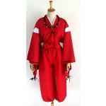 DUALY Anime Inuyasha Costume Cosplay Giapponese Rosso Kimono Set (L)