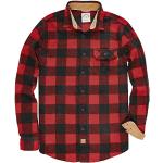 Magliette & T-shirt Regular Fit casual rosse 4 XL taglie comode di pile tinta unita traspiranti lavabili in lavatrice per Uomo 