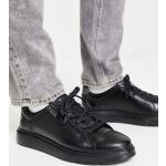 Dune - London - Sneakers nere con zip laterale-Black