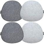 Cuscini grigio scuro 40x37 cm di feltro per sedie 
