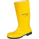 Stivali antinfortunistici larghezza E gialli numero 43 di gomma protezione S5 chiusura velcro antistatici per Uomo Dunlop Acifort 
